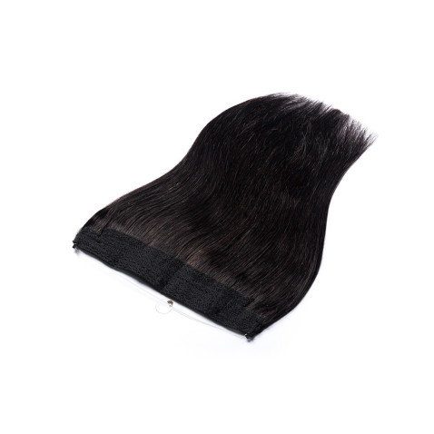 Flip in vlasy Premium 40 cm / 80g - tmavo hnedá