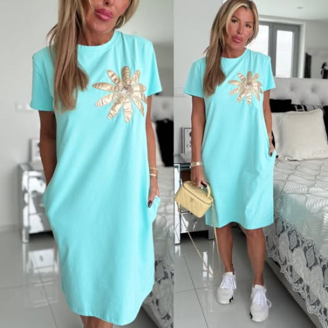 Šatovka kvet svetlo modrá