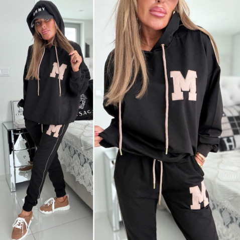 Tepláková súprava M - čierna