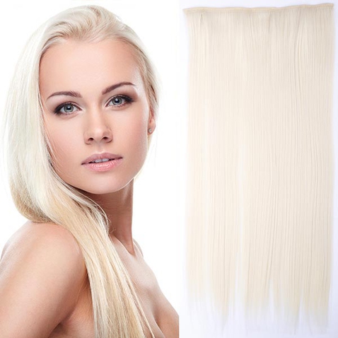 Clip in vlasy - 60 cm dlhý pás vlasov - odtieň F60/613