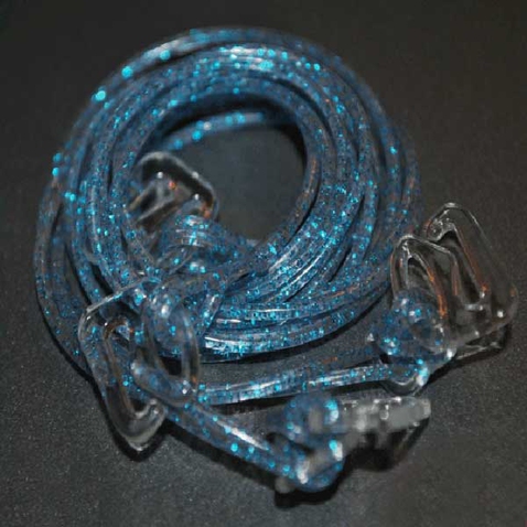 Silikónové ramienka k podprsenke Makaron - modré s glitrama